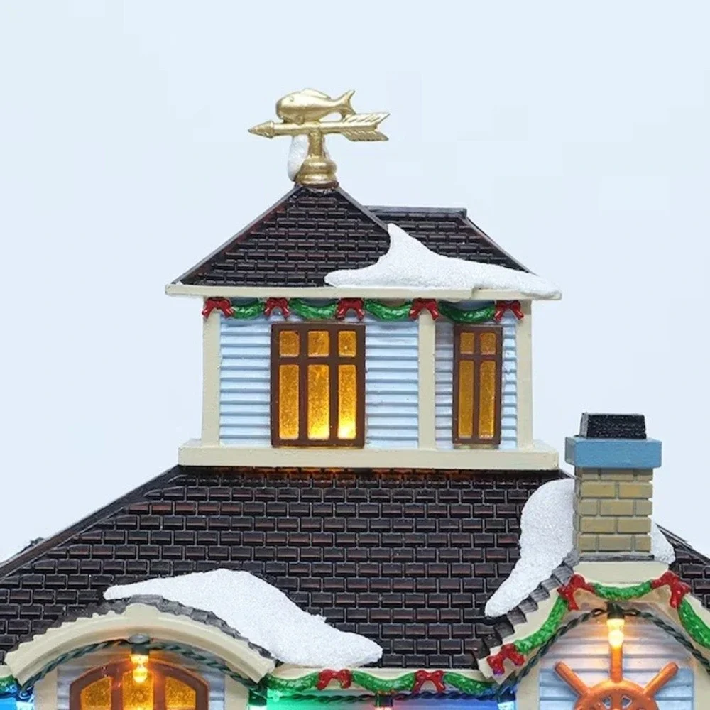 Carole Towne Cara's Chowder House Christmas Village Illuminated Musical 2024 NIB